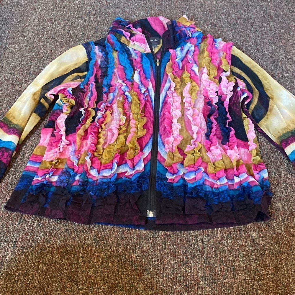 Anthro damee Inc sheer jacket small